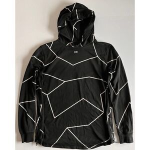 DOPE Side Zip Lightweight, WELL WORN/LOVED hoodie, w/ Abstract Mountain Medium